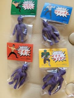 ブラック 4個セット パンクドランカーズ オニオンファイツ 消しゴム人形　鷹の爪 4個セット パンクドランカーズ オニオンファイツ 消しゴム人形 鷹の爪