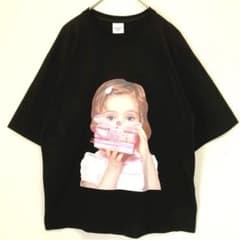 acmé de la vie ベイビーフェイス半袖Tシャツ GIFT ブラック