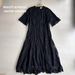 BEAUTY & YOUTH 総レースワンピース　マーメイドラインドレスのサムネイル