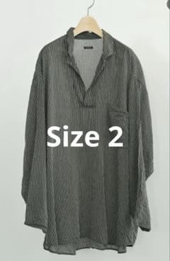 comoli 26SS ストライプスキッパーシャツ 新品未使用 サイズ2 - メルカリ