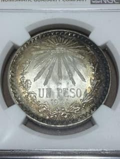 高鑑定 超レア1944年 メキシコ 1ペソ 銀貨 NGC MS 66 - メルカリ