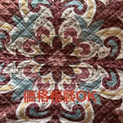 【中古品】状態 : まあ良い デザイナーズパッチワーク柄マルチカバー ゴム付き