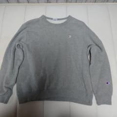 Champion グレー クルーネック トレーナー Lのサムネイル