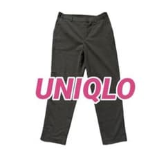 UNIQLO ダークグレー スラックス パンツ◽️Lサイズのサムネイル