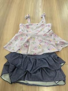 花柄セパレート水着 130のサムネイル