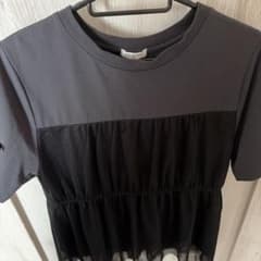 GLACIER 異素材切替 Tシャツ ブラックのサムネイル
