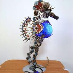 ビルディングブロック スチームパンク タツノオトシゴ 金属模型プラモデルのサムネイル