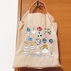 新品・未使用/ボールアンドチェーン/Ball&Chain花瓶と花の刺繍 Mサイズのサムネイル
