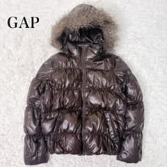OLD GAP ファー ダウンジャケット y2k 平成 短丈 お兄系 光沢 - メルカリ