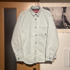 supreme quilted lined denim snap shirt - メルカリ
