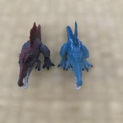 いきもの大図鑑レプティスピノサウルス2対セットのサムネイル