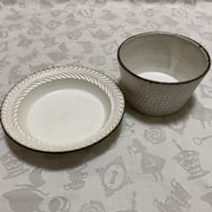 美品 はしもとさちえ ボウル 深皿 しのぎ リム - メルカリ