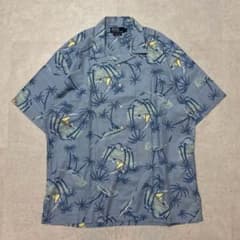 新品 90s RalphLauren ラルフ アロハシャツ オープンカラーシャツ