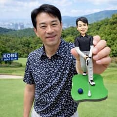 似顔絵オーダー ゴルフ好きの人物フィギュアのサムネイル