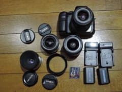 SONY デジタル一眼レフ α100 DSLR-A100 レンズ4本セットのサムネイル
