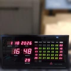 希少】JDL LED CLOCK デジタル壁掛け時計 カレンダー - メルカリ
