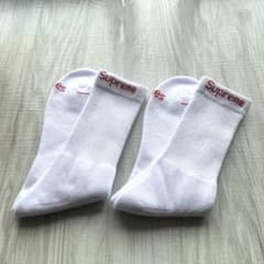 未使用Supreme Hanesホワイトソックス 2足セットのサムネイル