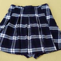 チェック プリーツキュロットのサムネイル