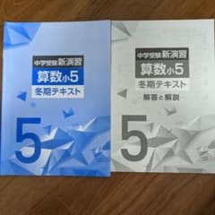 中学受験新演習 算数小5 冬期テキスト・解答解説セットのサムネイル