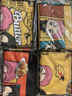 TinyTAN Butter 마이크로 화이버 타올 전 4종 컴플리트