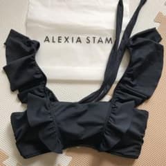 アリシアスタン ビキニ トップ M フリル black 黒のサムネイル