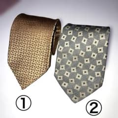 BALLY（バリー）、ROMEO・GIGU ブランドネクタイ 2本セット
