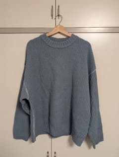 BEAMS HEART カタアゼ ビッグ クルーネック ニットのサムネイル