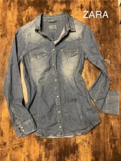 ZARA Z1975 デニムシャツ 長袖 Sのサムネイル