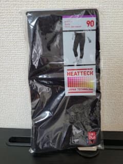 UNIQLO HEATTECH ブラック レギンス 90のサムネイル