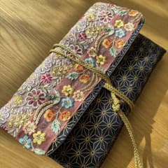 御朱印帳入れ♡インド刺繍リボンのサムネイル