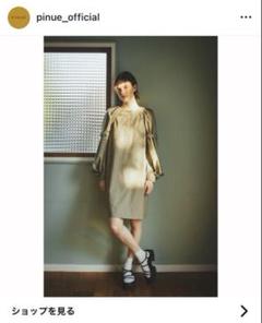 pinue ベルテッドスリーブワンピース pinue ベルテッドスリーブワンピース White - メルカリ