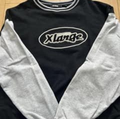 XLARGE ブラック・グレー 長袖トレーナーのサムネイル