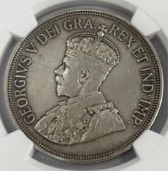 キプロス 1928年 45ピアストル銀貨 PROOF ジョージ5世 NGC認証 - メルカリ