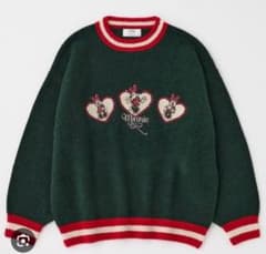 MD X'mas KNIT MINNIEニット ミニー 緑　グリーン セーターのサムネイル