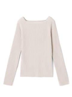 【GRL】スクエアネックリブニットトップス[rut072]のサムネイル