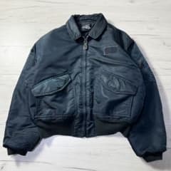 90s】Schott CWU-R フライトジャケット L ネイビー 45P - メルカリ