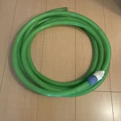 緑色散水ホース5m 片側ジョイント付きのサムネイル