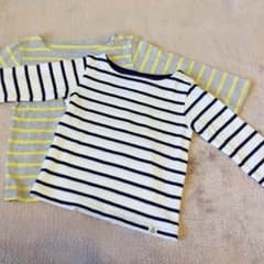 ユニクロ☆長袖ボーダーＴ-シャツ☆80・90サイズのサムネイル