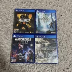 PS4ゲームソフト4本セットのサムネイル
