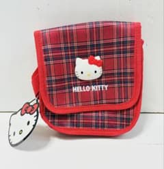 レトロ　Hello Kitty チェック柄 ポシェットのサムネイル