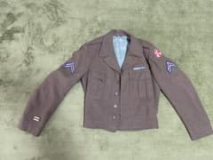 40s USA製 vintage アイクジャケットミリタリージャケット表記38Lのサムネイル