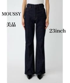 MOUSSY】美品 MVS Flare ワンフォッシュ 23 デニム 赤耳 - メルカリ