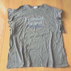 【レディース】ノースリーブ フリル付きカットソーのサムネイル