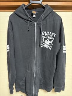 新日本プロレス　BULLET CLUB ダークグレー ジップアップパーカーのサムネイル