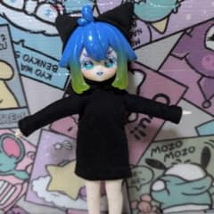 ドール用 猫耳パーカー ブラック