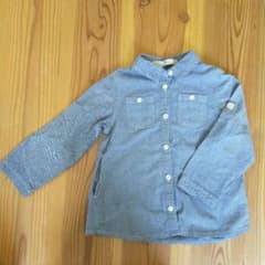 GLOBAL WORK 長袖シャツ Mサイズ ブルーのサムネイル