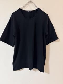 HARE プルオーバーシャツ ブラック 無地　半袖 Tシャツ