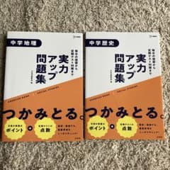 実力アップ問題集 中学歴史 中学地理 2冊セット - メルカリ