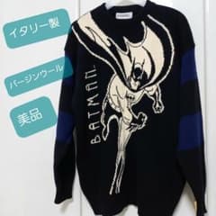 美品！ヴィンテージ　ICEBERG バットマンバージンウールセーターイタリア製のサムネイル