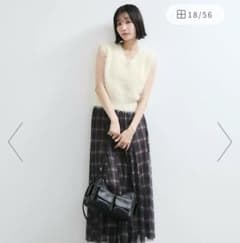 VIS フェザーヤーンニットベストのサムネイル